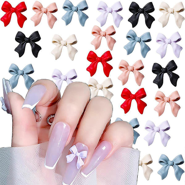 50 st Rosettformade Nageltillbehör 3D-Dekoration med Hartsband för Sommarbruk och Nagelpanel Morado