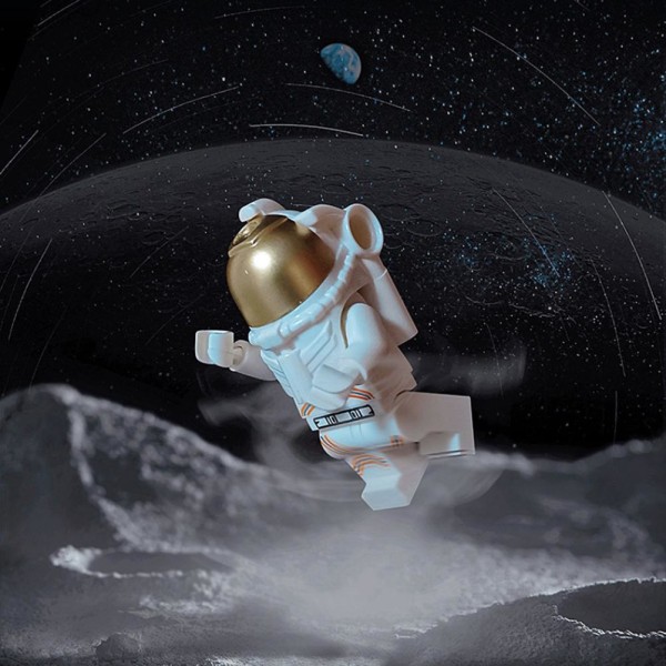 Astronautfigurer Bygningslegetøj Display Miniature Astronautlegetøj Rummandsmodel Kollektive figurer Børn Gaver