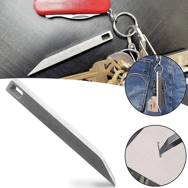 Small Portable EDC Keychain Pry Bar Versatile Easy to Carry Durable Pry Tool for Hiking 1 st