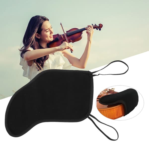 Violin Axelstöd - Svart Flanellskydd