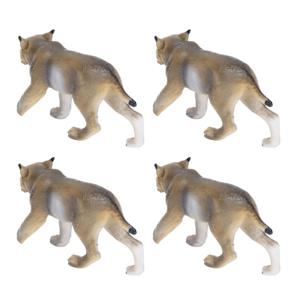 Gaupe Dyrefigur PVC Realistiske Ville Dyr Modell Leke Samling Bursdagsgave til Barn Småbarn