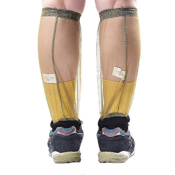 Mygg Leg Sleeves, Beskytt bena mot mygg, insekter, knott, fluer og sandmygg under utendørsaktiviteter zd QE2024 GRØNN