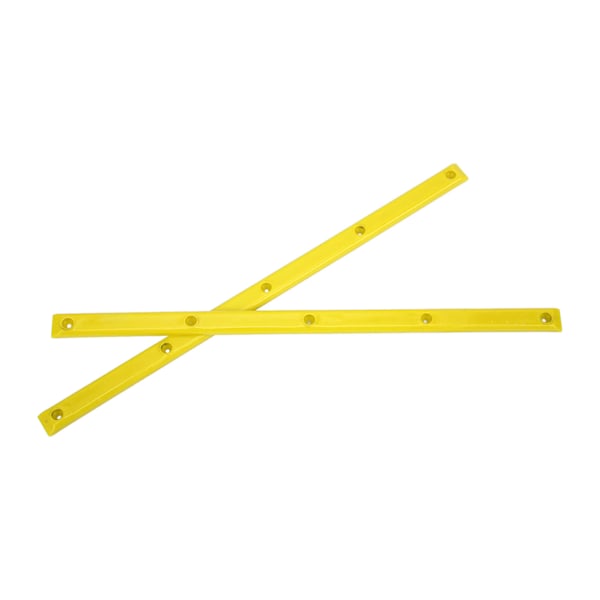 Rib Bones Rails - Slitestående, slitesterke, stabile, fleksible, blanke longboard-rails i gult