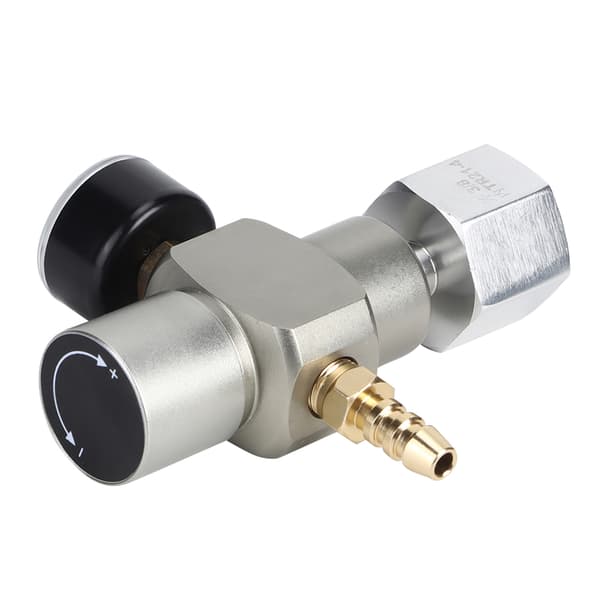 2 i 1 Mini CO2 Gassregulator Sodatrykkmanometer med adapter 3/8in til TR21.4