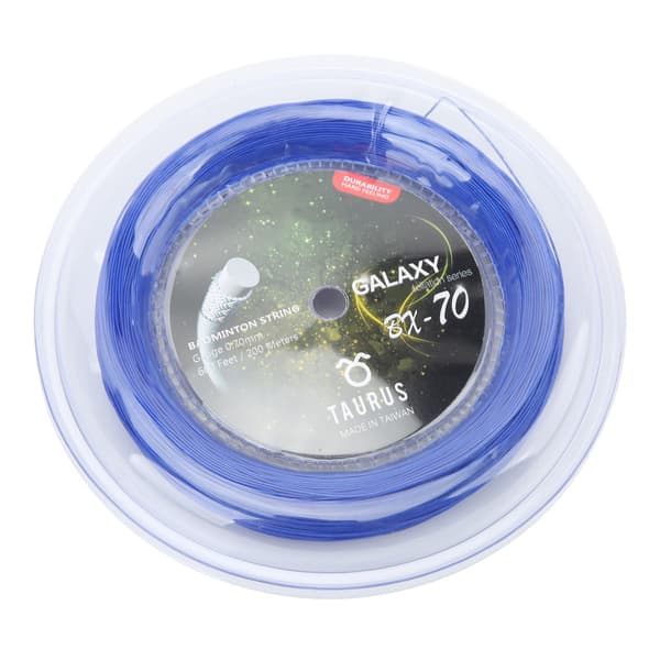 POWERTI BX70 Badminton Rackets String Høy Elastisk Nylon Badminton Racket String 0.7mm Badminton String 200m Rull Blå