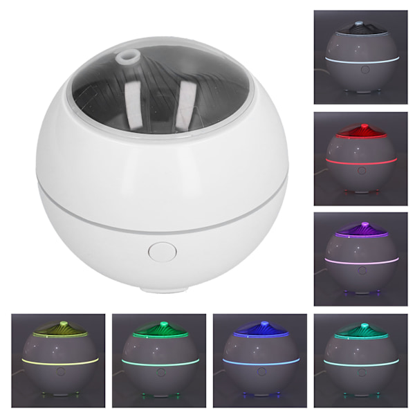 Aroma Diffuser USB-drevet Hvid 7 Farve LED Befugtning Udstyr til Hjemmet Kontor