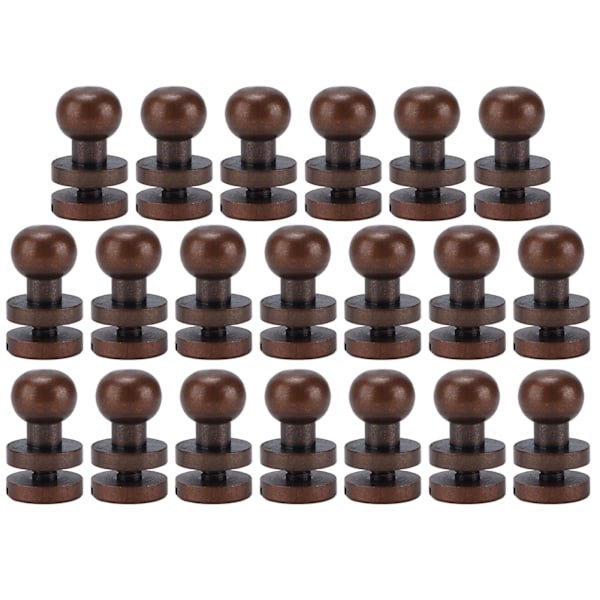 Munknit nitar röd brons rund huvud stift skruvar naglar bagage smycken hårdvara tillbehör 10x8mm