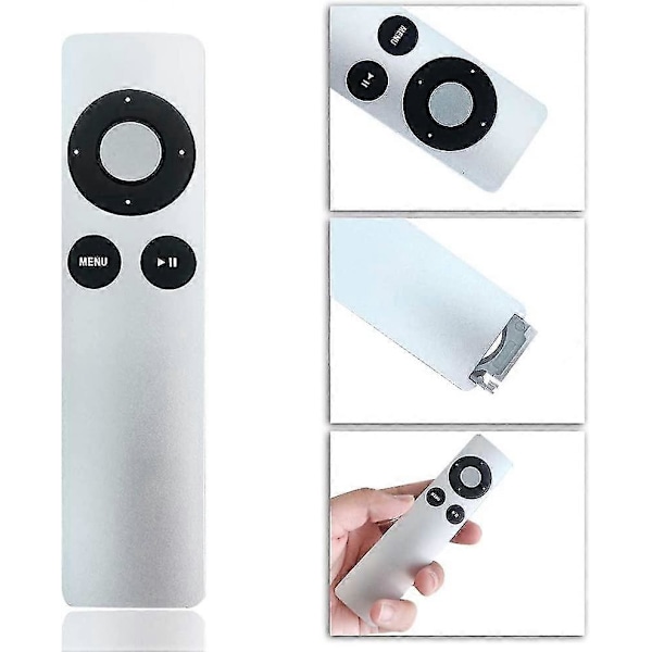 Apple TV Erstatningsfjernbetjening - Kompatibel med MC377LL/A 1., 2., 3. og 4. generation, A1294 A1218/MA711 A1378/MC572 A1427/MD199 A1625/MGY52/MLNC