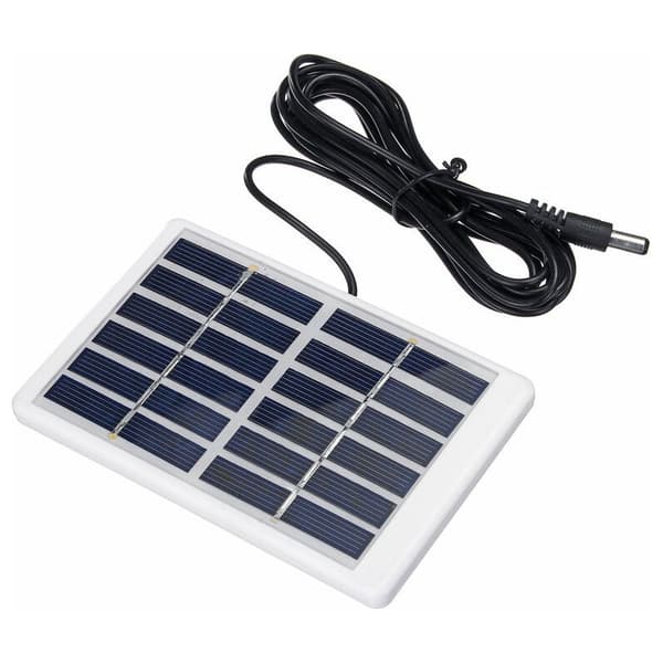 1.2W 6V solpanel med polysilikon solenergiförsörjning och 3m kabel, svart solpanel