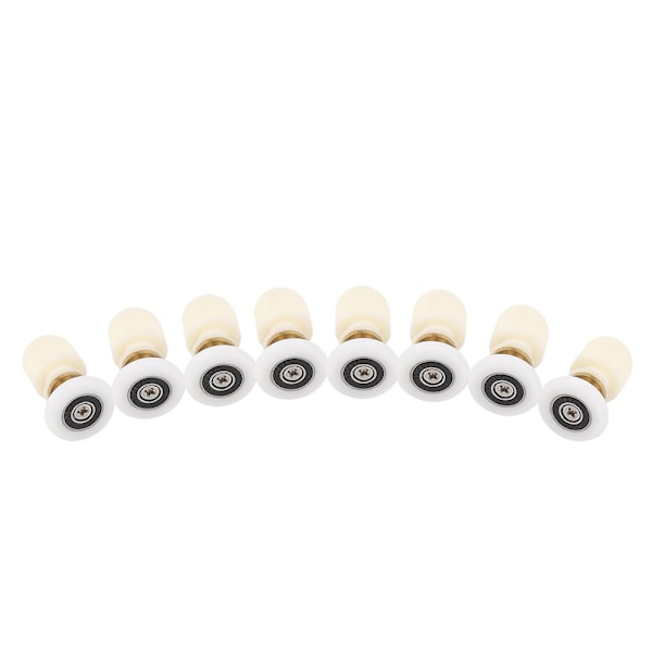 8 st mässings ABS skjutdörr rullar löpare remskivor badrum dörrar hårdvara (23mm)