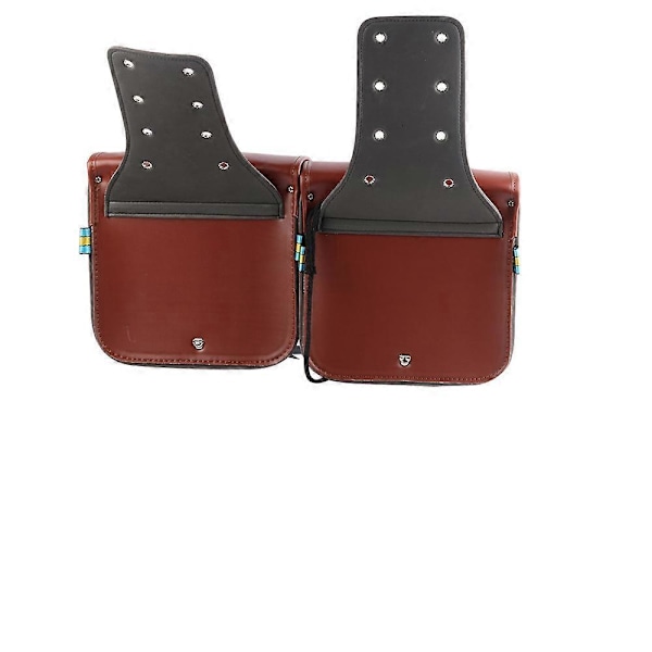 För XL883 XL1200 PU Läder Sadelväska Svart