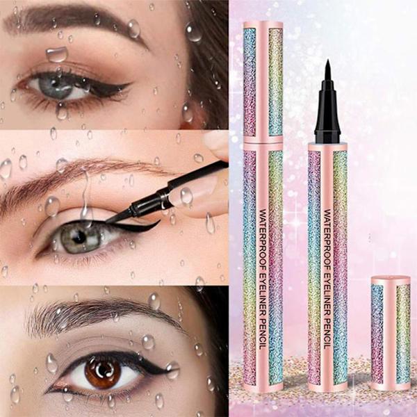 Flytande eyeliner Vattentät Eyeliner Långvarig Super Slim Makeup Eyeliner Pen