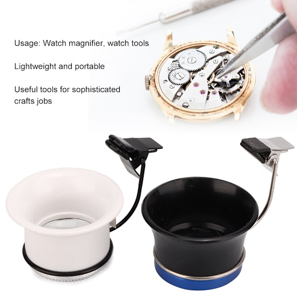 2st 5X 10X Watch Lupp Smycken Luppförstoringsglas Watch