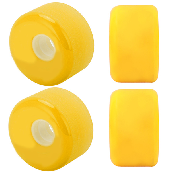 PUENTE 4stk 70x42mm Skateboardhjul 80A Longboard Cruiser Hjul Udskiftningsdele Gul