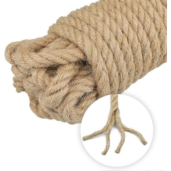 Jute Reb Hamp Reb 12 mm tyk til Dekoration, DIY Håndværk, Havearbejde