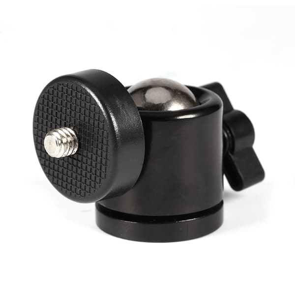 Ny 360° Mini Kuglehoved Beslag Montering Til 1/4\" Kamera Stativ & 3/8\" Flash Holder
