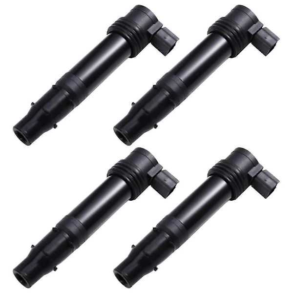 4 stk. motorcykel tændspole til KAWASAKI NINJA ZX-6RR 2003-06 Sort