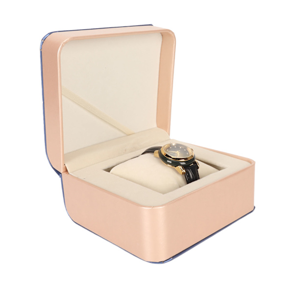 Kvinder Watch Rhinestone Dial Golden Pointer Quartz Movement PU læderrem armbåndsur