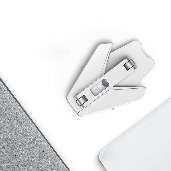 Telefonhållare Fällbar surfplatta hållare Aluminiumlegering Skrivbord Bärbar för hemmakontor Grå
