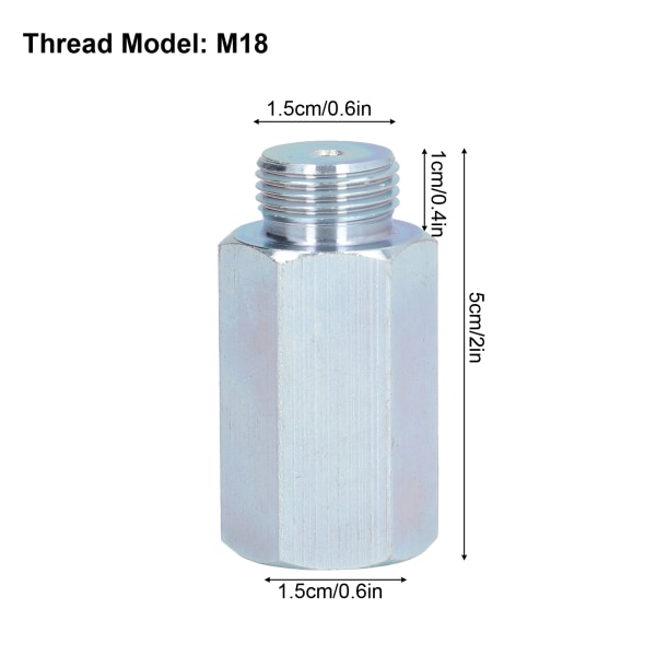 1kpl happianturin jatke M18x1,5 O2 jatkevälike rautaisen happianturin sovitin pakokaasulle