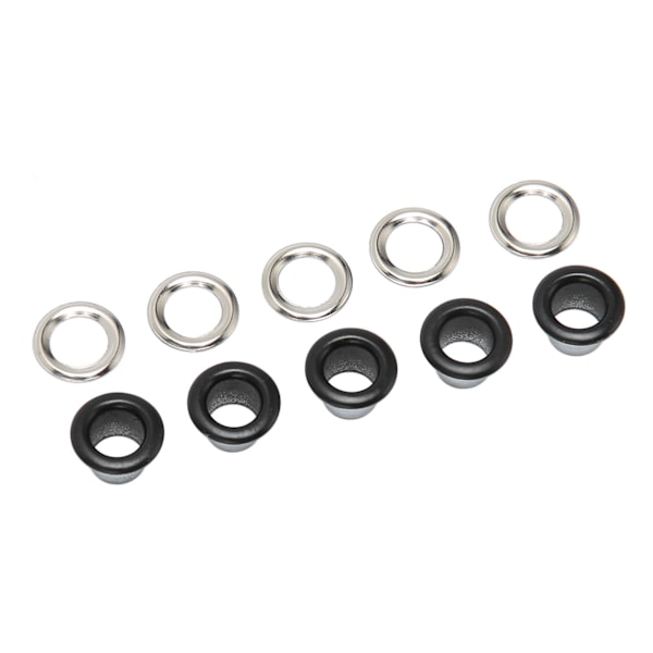 500 sett Grommet Kit 6 mm Rund Kobber Utsøkt Enkel å bruke Multi Purpose Eyelet Kit for Reparasjonsdekorasjon DIY Matt Black