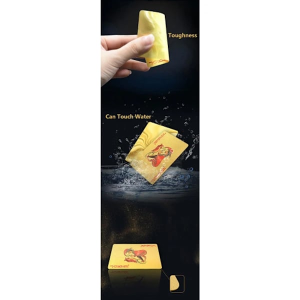 24K Gold vedenpitävä set Muovinen Magic Gold Foil set