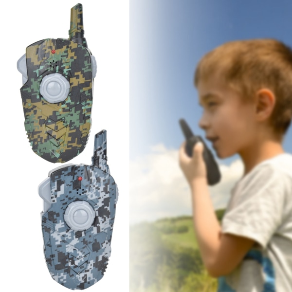 400M Clear Intercom Avstånd Utomhus Barn Fält Simulering Tvåvägs Radio Walkie Talkie Toys1 Par med två färger