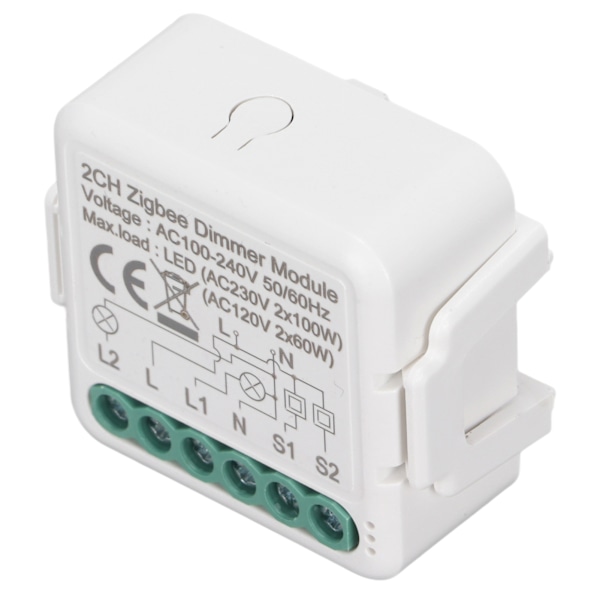 Smart Switch Module Trådlös Kontroll Intelligent WiFi Switch Modul för Elektriska Apparater AC 100‑240V ZigBee