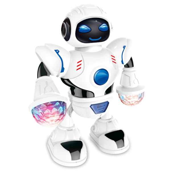 Dansende robotpuslespill pedagogisk elektrisk robotleketøy med LED-lys og musikk for barn
