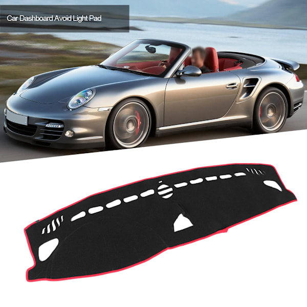 Instrumentbräda för bil, undvik ljusplatta, instrumentplattform, matta, passar till Porsche 911 2010