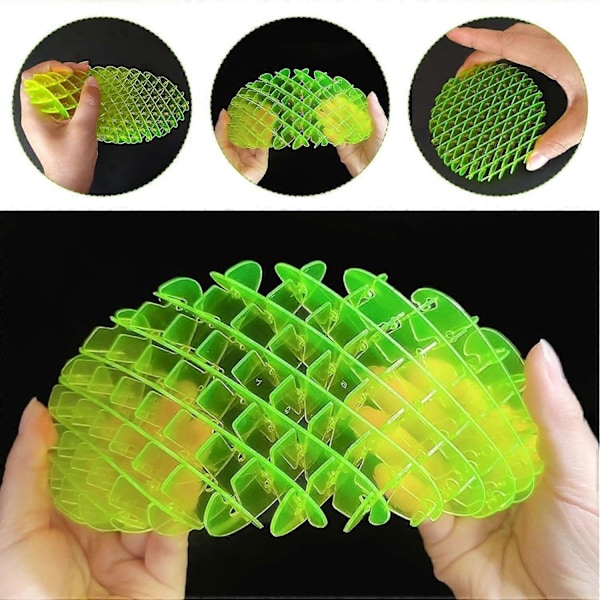 Fidget Orm Legetøj, Snegl Fidget Legetøj, Sjovt Lomme Fidget Legetøj, Fidget Legetøj til Børn & Voksne, Resistens Fidget Legetøj Stress Angst Lindring, 3D Elastisk mesh (Sm