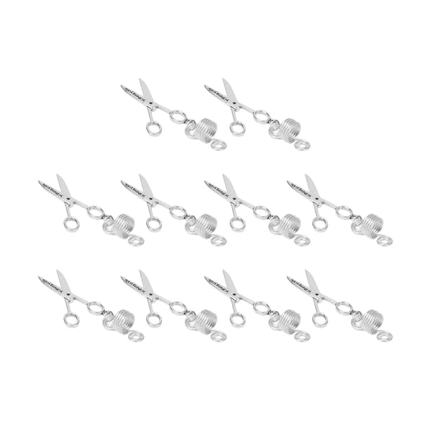10 st skäggsmycken dekorationspärlor sax fjäderformade legerade hår dreadlocks ringar