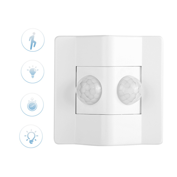 AC90V270V 86 Type Lysfølsom PIR Motion Induktiv Smart Switch