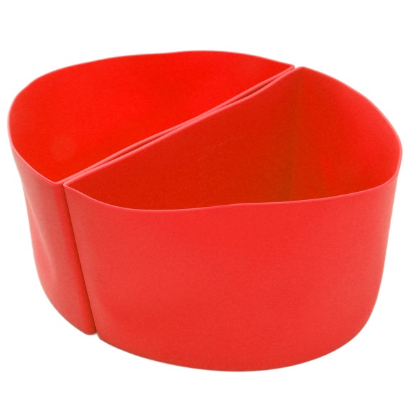 6 Quart gjenbrukbar silikon saktekoker liner 6 QT saktekoker skillevegg liner passer 6 Qt gryte rød