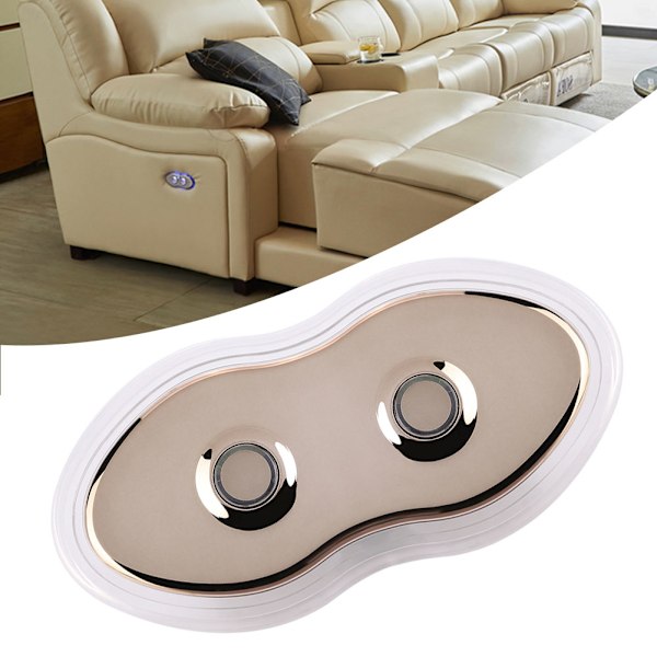 2-knappars handkontroll med LED-bakgrundsbelysning för elektrisk soffa massagelstol