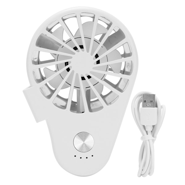 Handheld Small Fan Portable White Hanging Waist Cold Wind Fan for Summer Outdoor Travel