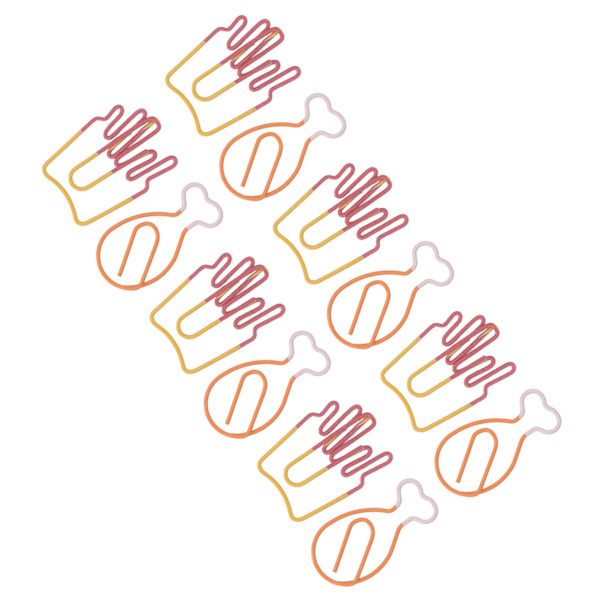 100 st Kids Gems Söta Chips Drumstick Elektropläterad Metall Multi Purpose Cool Gem för Dokument Papper