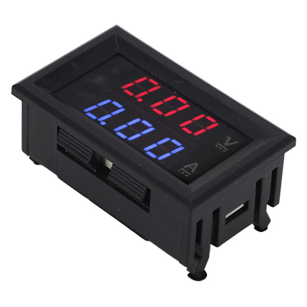 Spänningsströmmare Digital Voltmeter Ammeter Volt Tester Amp Detector LED Amperage Monitor Gauge DC0‑100V 10A