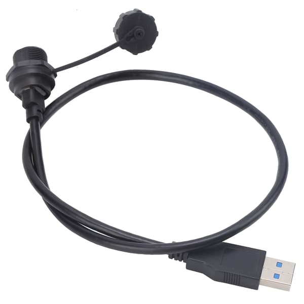 Vanntett USB-kontakt TypeC hunn gjengelås panelmontering strømuttak E10TPC-TF-F/U3-A-M(1M)