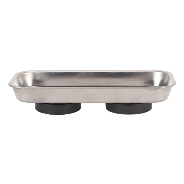 Magnetisk stiftskål i rustfritt stål, sterk magnet, bærbar stabil magnetisk nåleholder for å sy håndarbeid rektangulært (5,1 x 2,6 x 1,2 tommer)