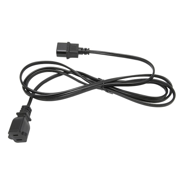 IEC-virtajohto IEC320 C14 -uros NEMA 1 15R -naarasvirtajohto pöytälampulle, kaiuttimelle, LCD-näytölle, 10A 125V