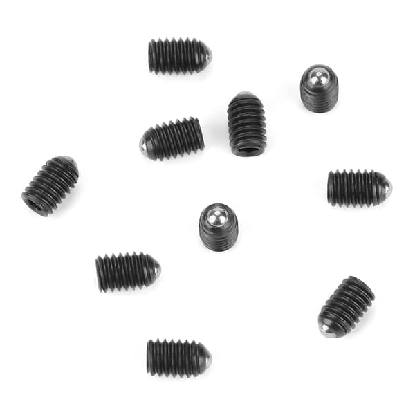 10 stk. M4 Skruegevind Hex Socket Kulstofstål Kugle Fjeder Stempel Sæt (M4*6)