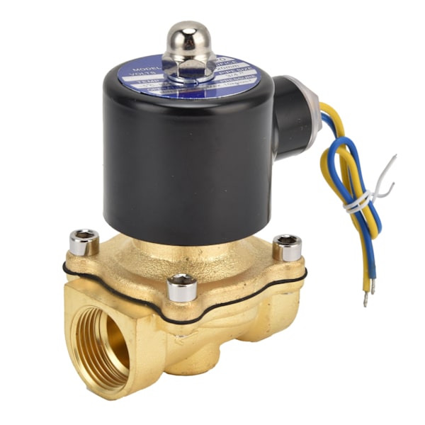 2W‑200‑20 G3/4in magnetventil messing Normalt lukket elektrisk magnetventil for vannluft gassDC24V