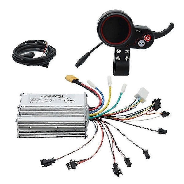 48V 20A Elektrisk Sparkesykkel Kontroller Dashboard Kit med TF-100 Display Sparkesykkel kompatibel med Elektrisk Sparkesykkel