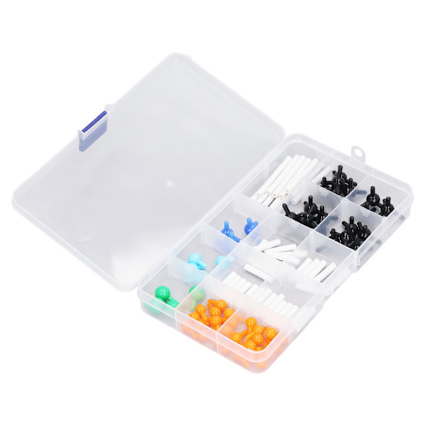 Kjemi Molecular Model Kit Vibrant Color 3D Educational Micro Molecular Structures Model for Student Teacher Learning