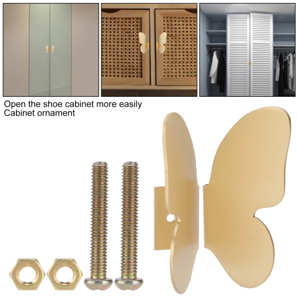Kopparfjärilsskåpshandtag - eleganta garderobsdörrar och lådor