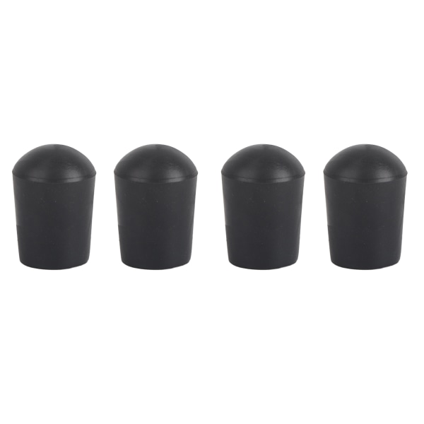 4 stk svart gummispiss for cello endestift NOn Slip Cap Instrumentbeskytter