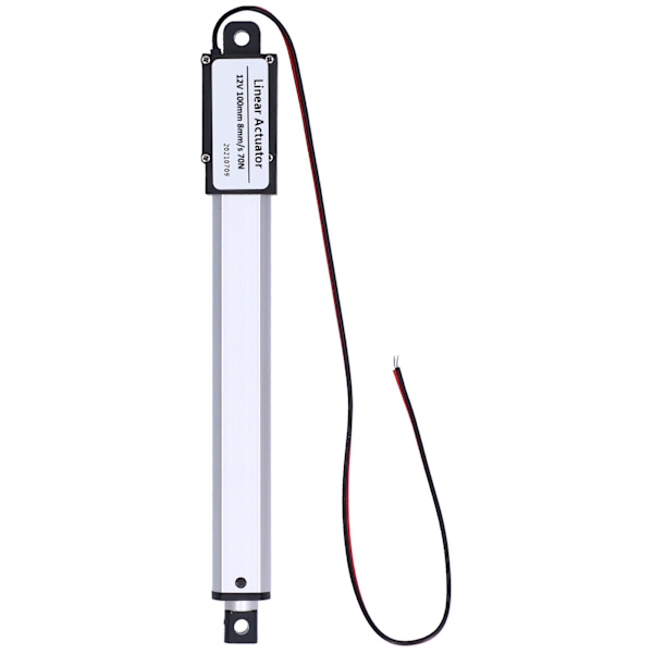 Lineær aktuator DC 12V 100mm intern grænseafbryder Lavstøj Elektrisk mini lineær aktuator til industrielt landbrug8mm/s-70N