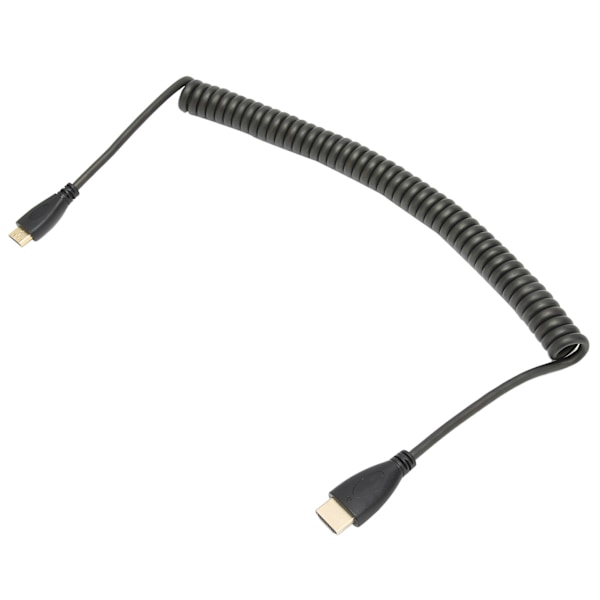 HD Multimedia InterfaceA till HD Multimedia InterfaceC Adapterkabel Spiralkabel Rak Huvud