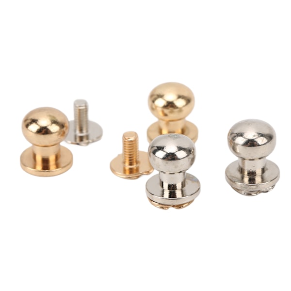 200 set Munknit 9x8mm lätt kopparmaterial Gör-det-själv-lädernitar för dekorativa kläder Skor Väskor Guld Silver